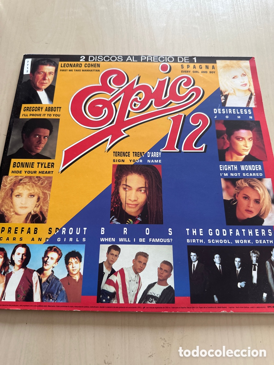 Discos de vinilo: VIN7712 epic 12 VINILO DE SEGUNDAMANO