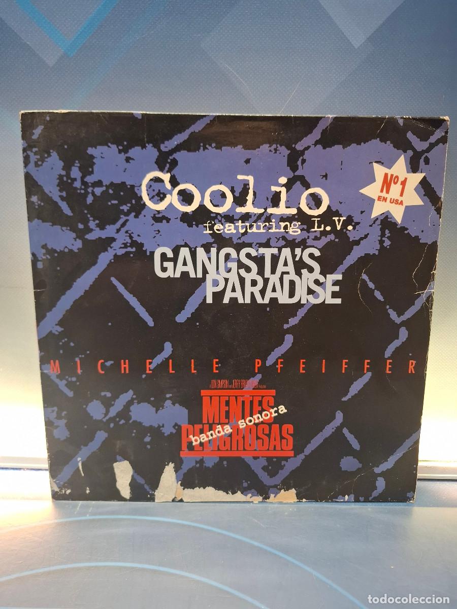 Discos de vinilo: Disco, Lp, Coolio Featuring L.V, Gangsta s Paradise, 1995