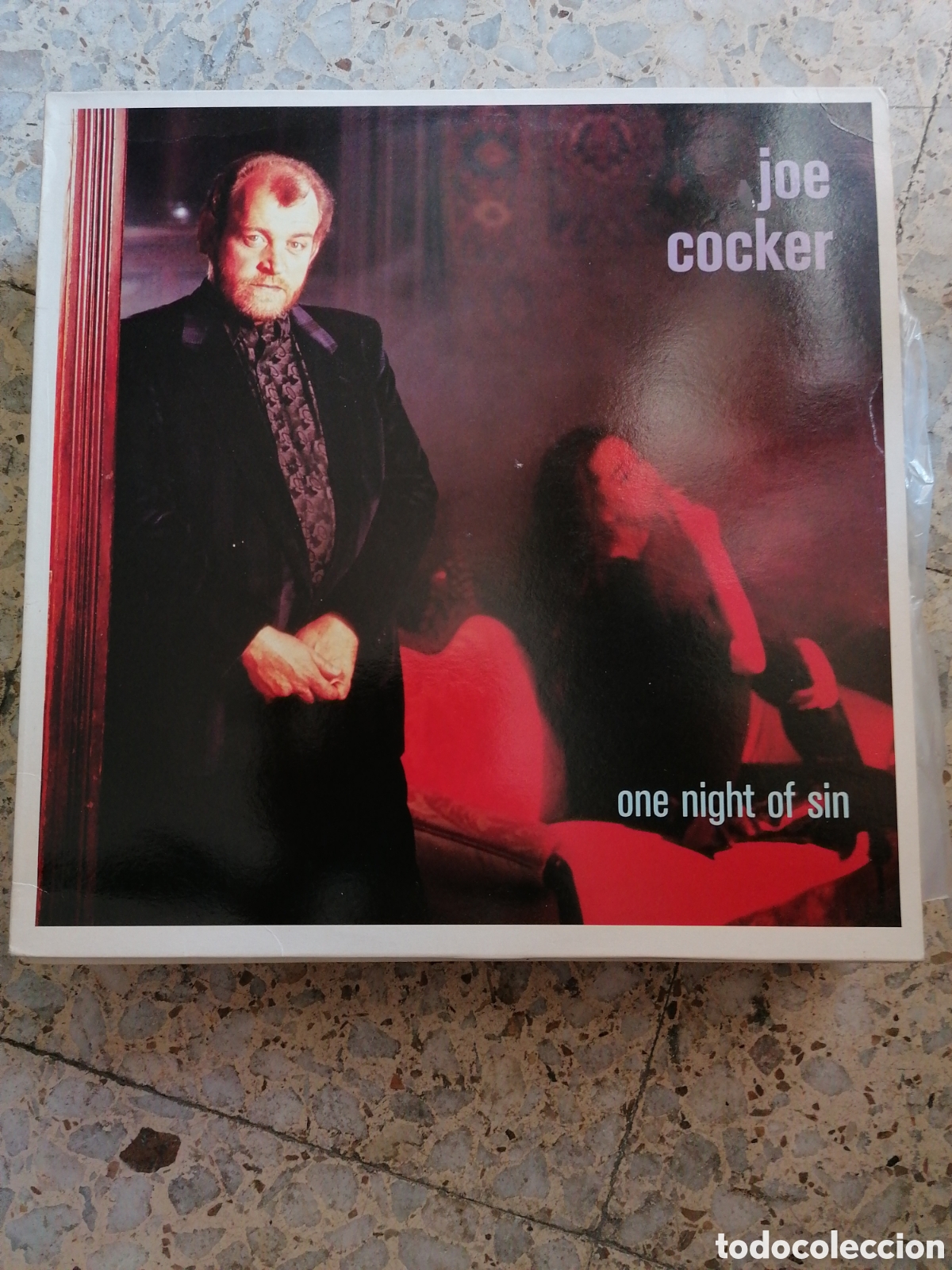 Discos de vinilo: LP JOE COCKER ONE NIGHT OF SIN 1989 ESPA&Ntilde;A