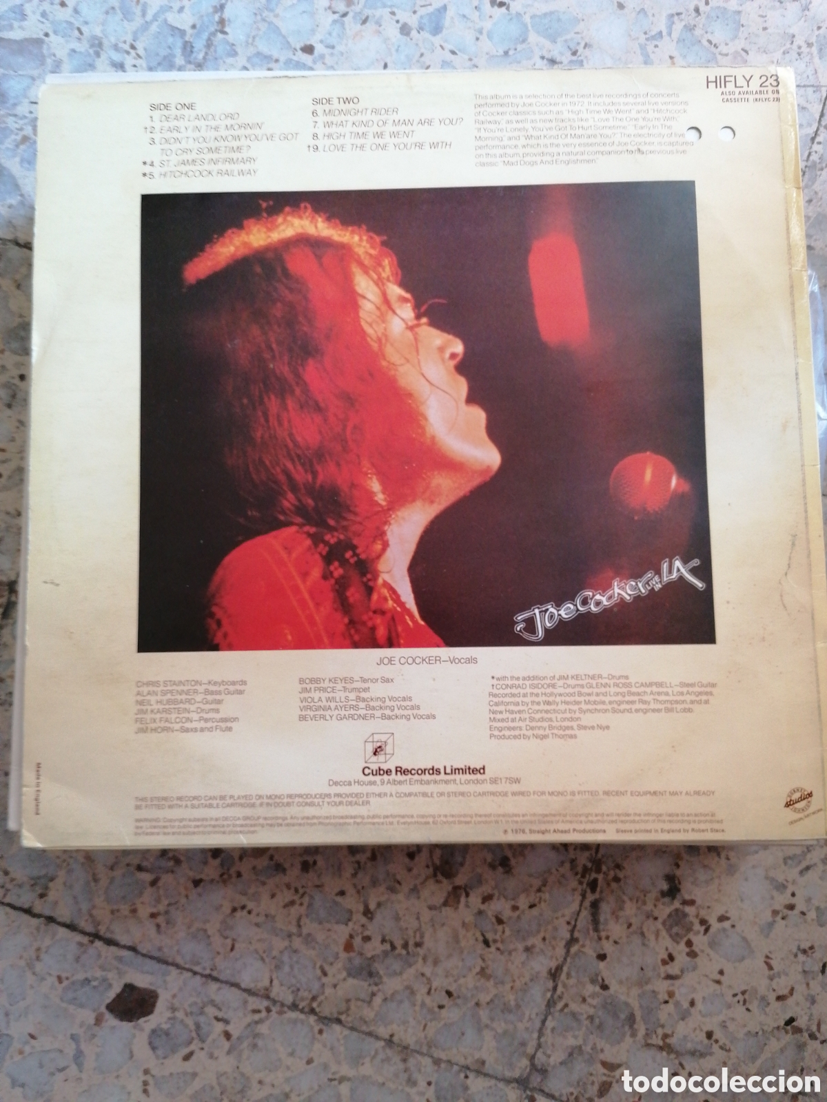 Discos de vinilo: LP JOE COCKER LIVE IN L.A 1976 UK - Foto 2