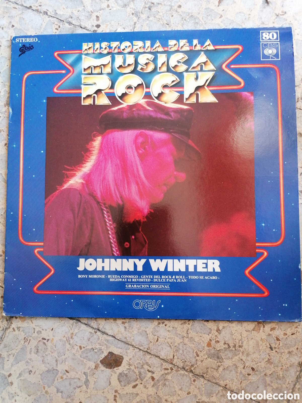 Discos de vinilo: LP JOHNNY WINTER HISTORIA DE LA MUSICA ROCK 80