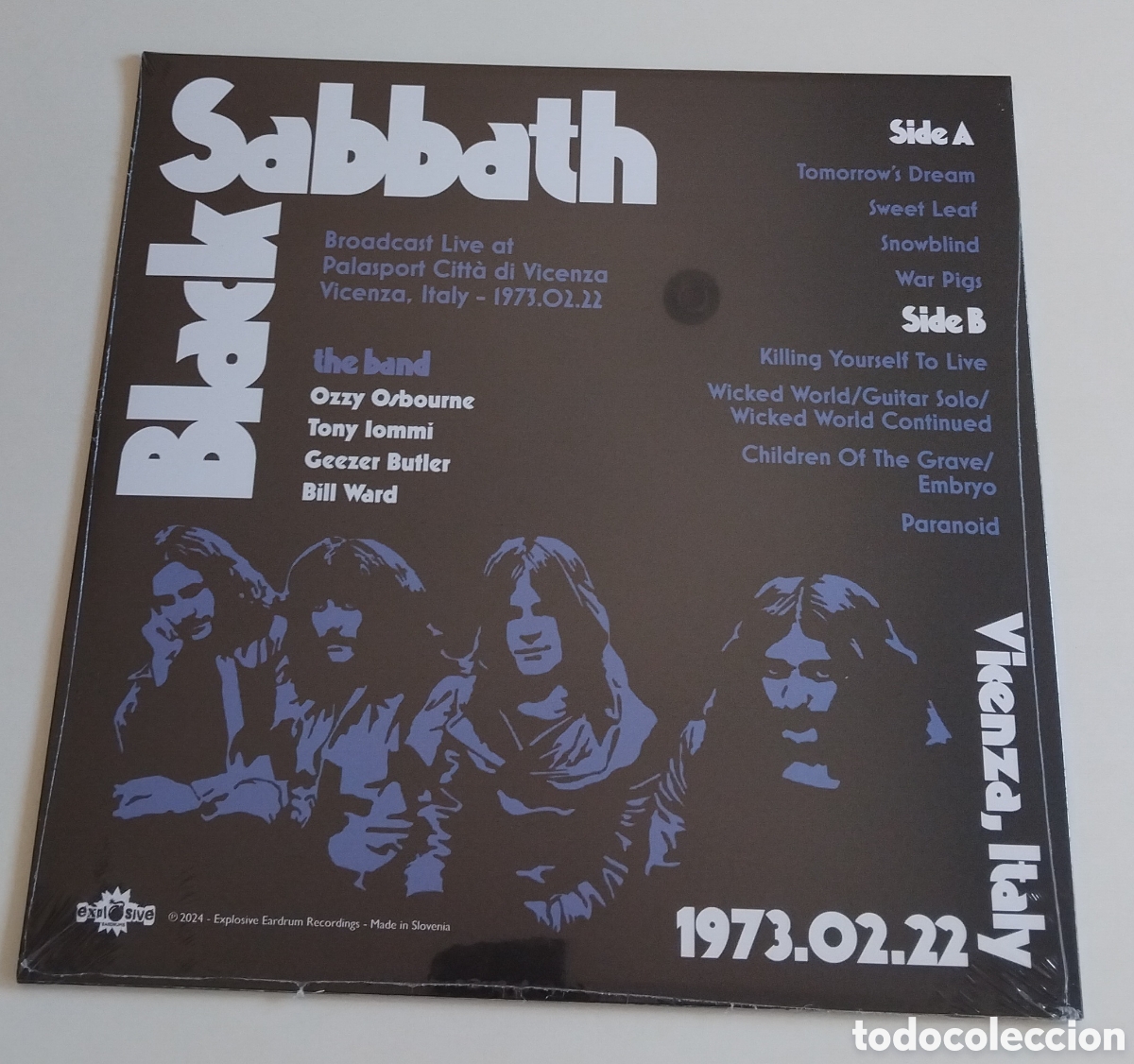 Discos de vinilo: Black Sabbath, live Italia 1973 Lp - Foto 2