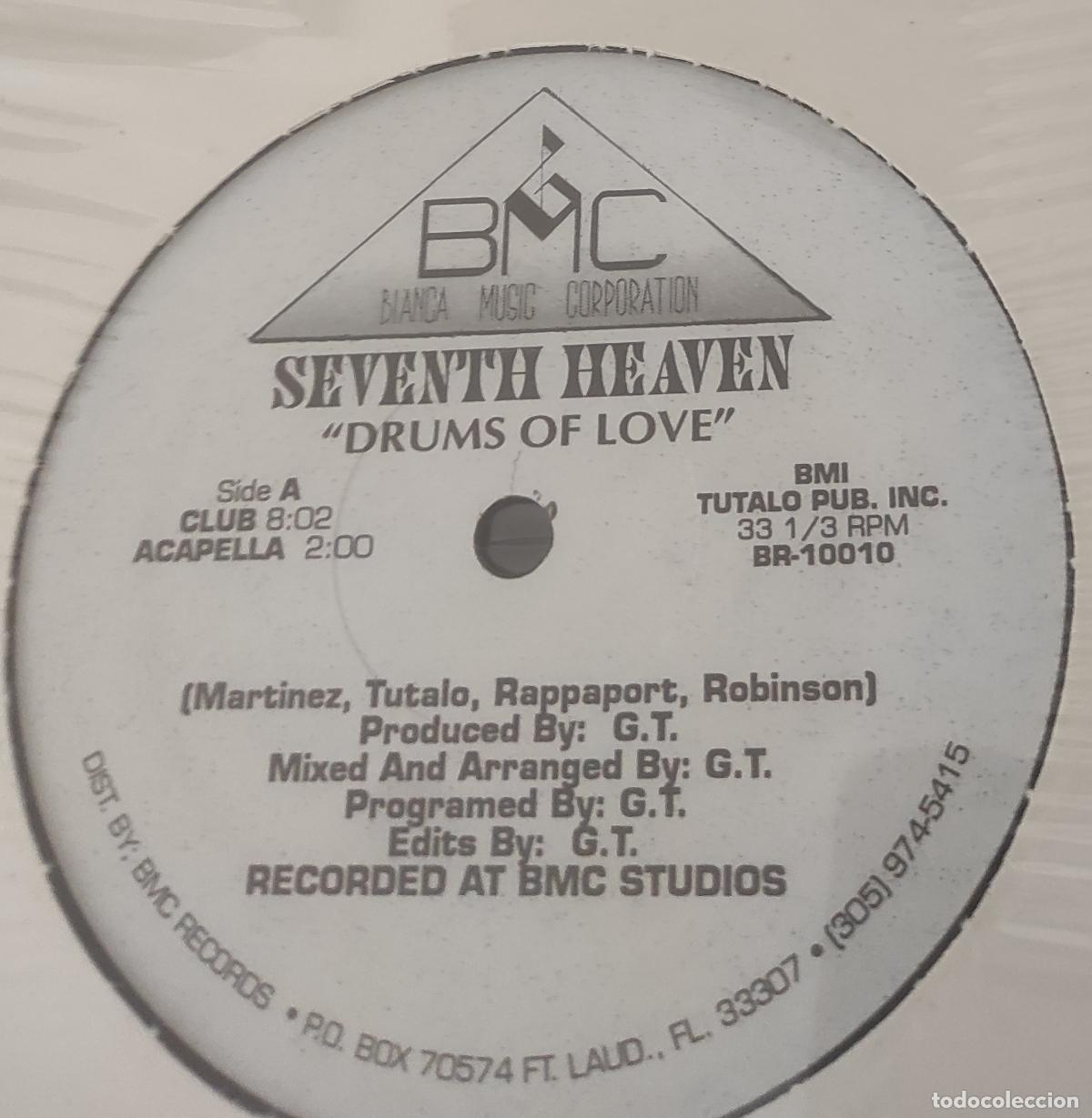 Discos de vinilo: Seventh Heaven* &lrm;&ndash; Drums Of Love- MAXI-ORIGINAL-USA-1990-