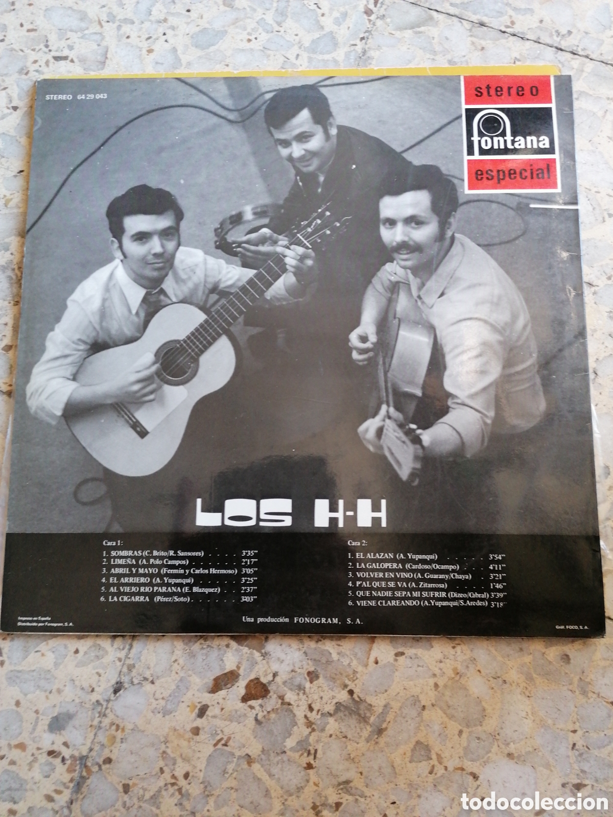 Discos de vinilo: LP LOS H H FONTANA 1971 - Foto 2
