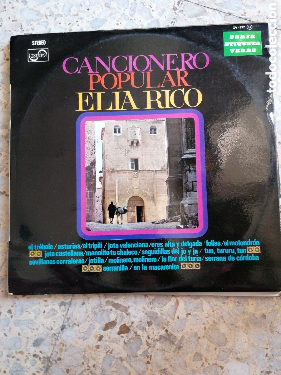 Discos de vinilo: LP ELIA RICO CANCIONERO POPULAR 1977
