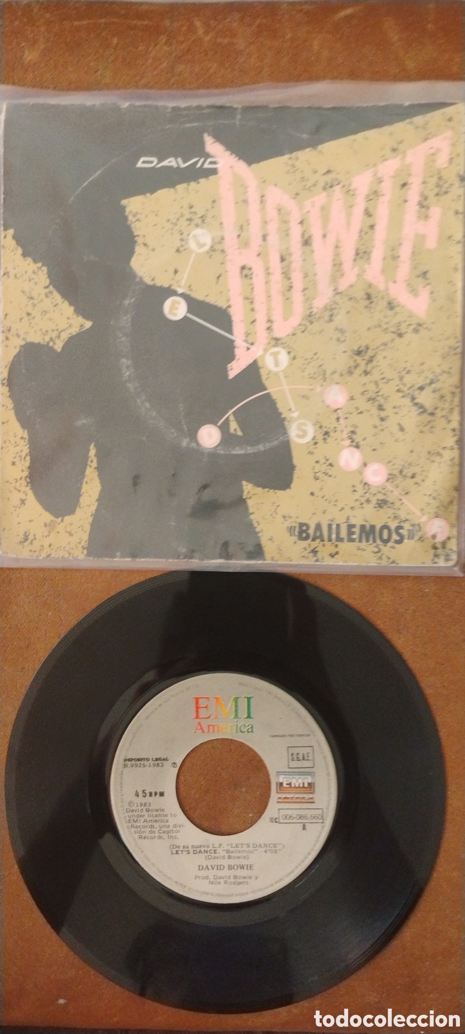 Discos de vinilo: DAVID BOWIE-BAILEMOS-SINGLE-EMI AMERICA/SPAIN-KSA