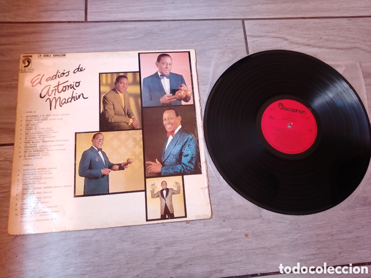 Discos de vinilo: ANTONIO MACHIN - EL ADI&Oacute;S - SPAIN - DISCOPHON - L - - Foto 2