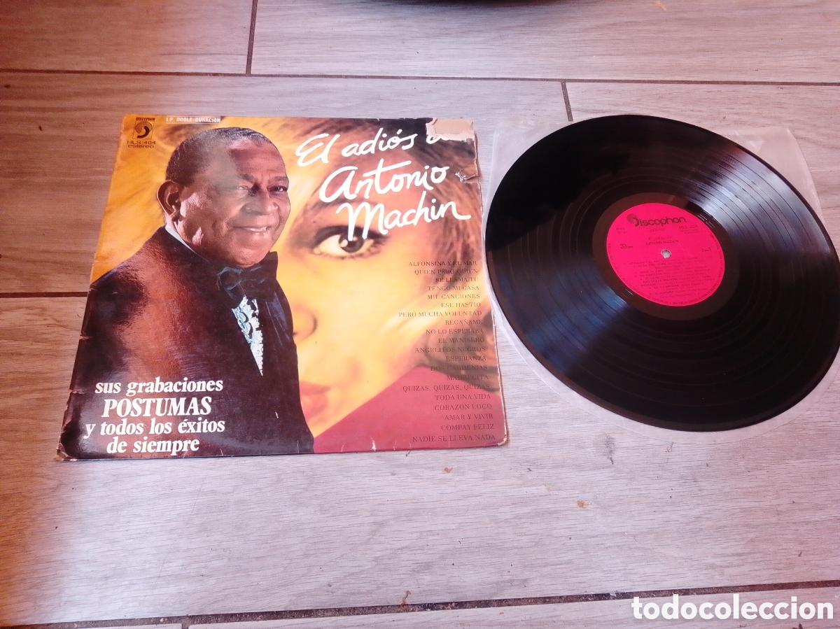 Discos de vinilo: ANTONIO MACHIN - EL ADI&Oacute;S - SPAIN - DISCOPHON - L - - Foto 1