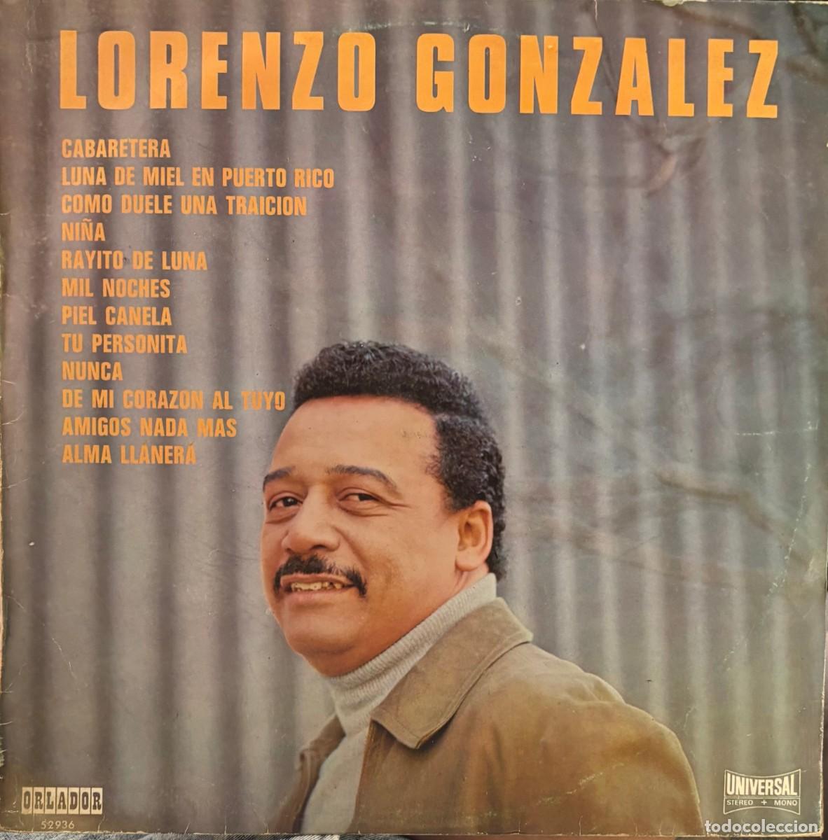 Discos de vinilo: LP LORENZO GONZ&Aacute;LEZ. LP-SEXT-1239