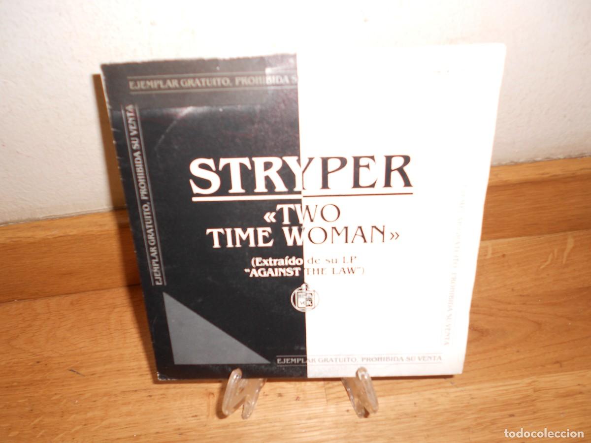 Discos de vinilo: STRYPER : TWO TIME WOMAN - SINGLE / DISCO PROMOCIONAL - 1&euro;y+