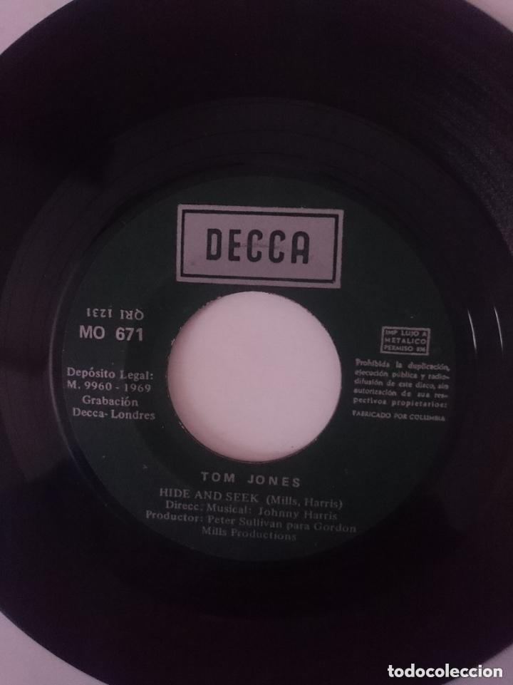 Discos de vinilo: SINGLE ---- TOM JONES - A&Ntilde;O 1969 -MIRAR FOTOS Y LEER DETALLES