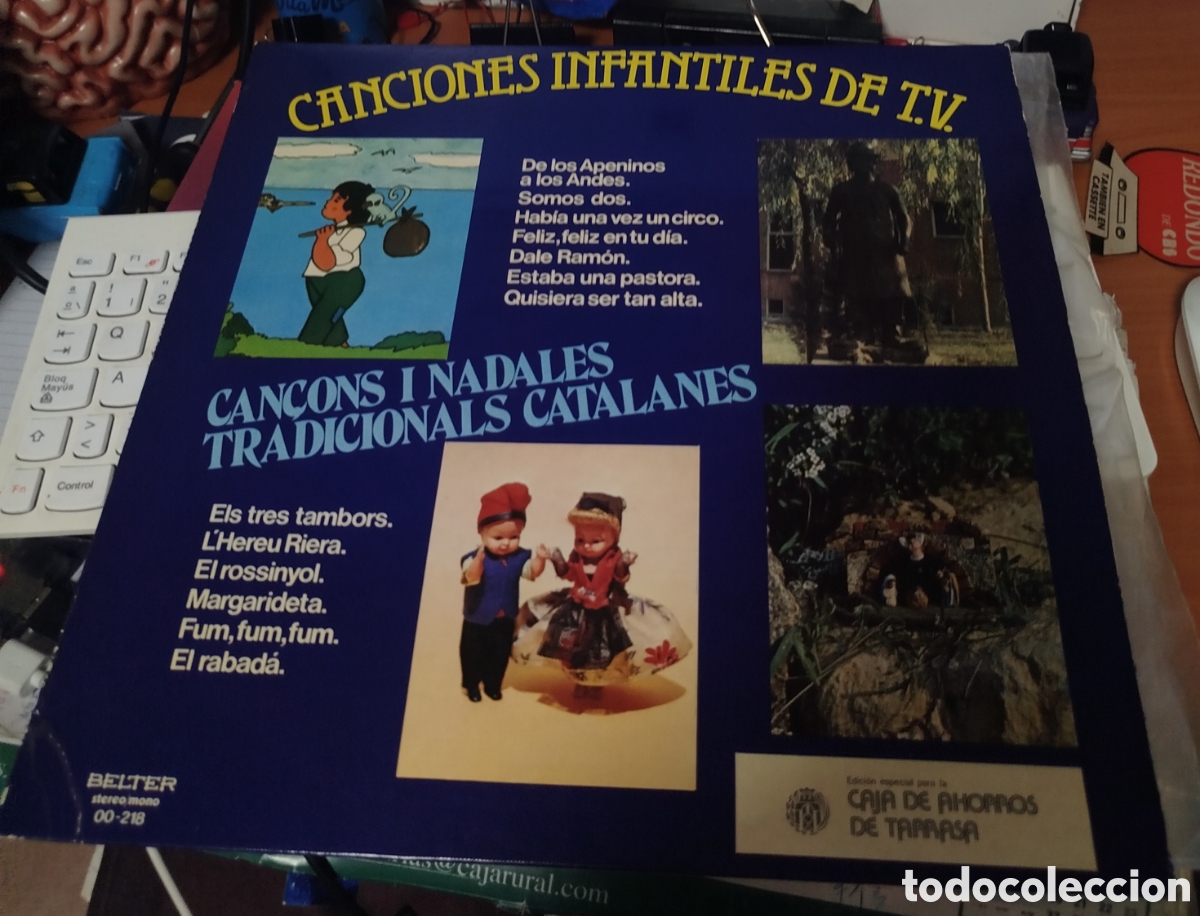 Discos de vinilo: Canciones infantiles de TV. VV.AA.