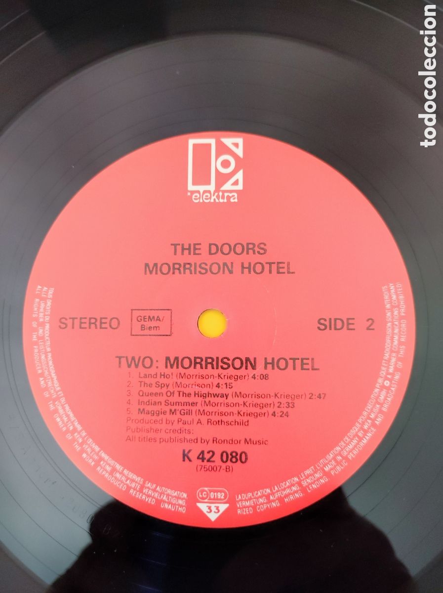 Discos de vinilo: THE DOORS - MORRISON HOTEL - Foto 4
