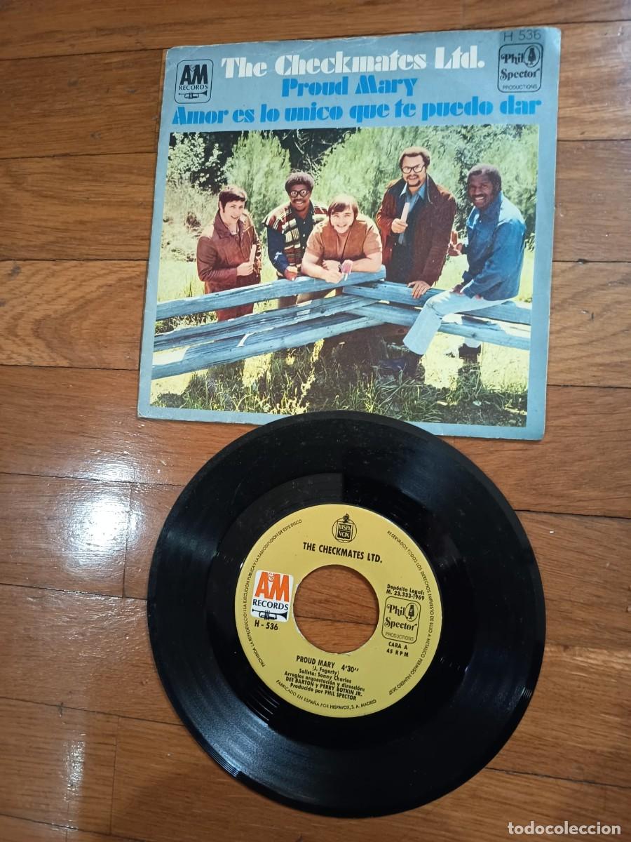 Discos de vinilo: SINGLE - THE CHECKMATES LTD - PROUD MARY - 1969