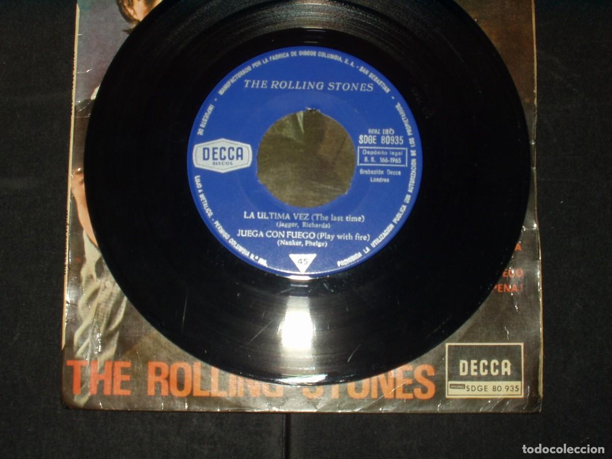 Discos de vinilo: ROLLING STONES EP LA ULTIMA VEZ+3 - Foto 3