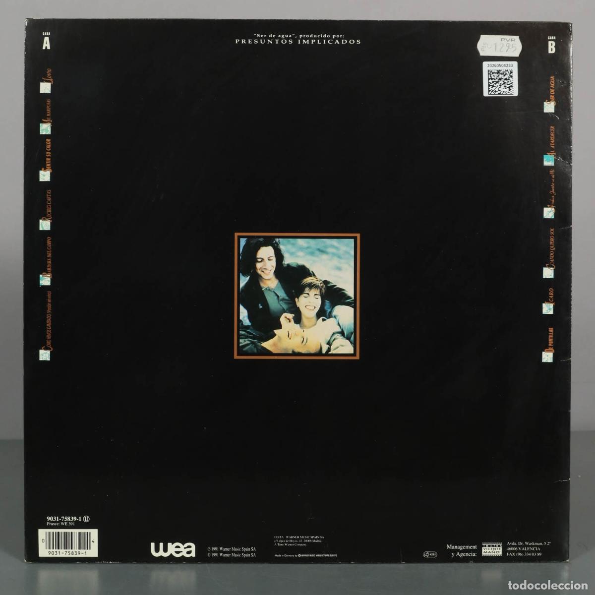 Discos de vinilo: LP. Ser de agua - Presuntos Implicados - Foto 2
