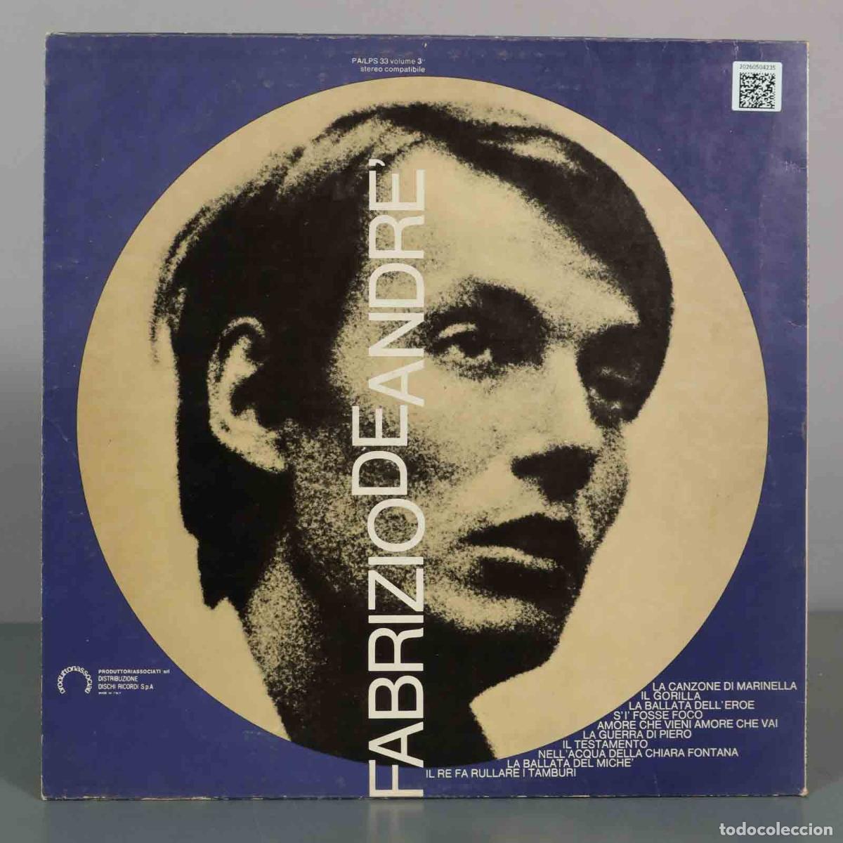Discos de vinilo: LP. Volume 3 - Fabrizio De Andr&eacute; - Foto 2