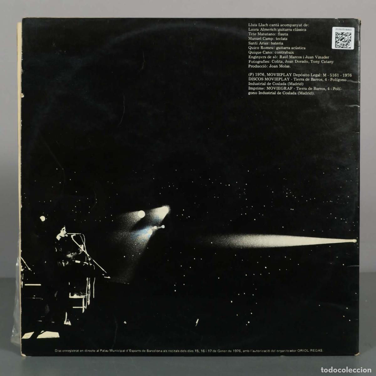 Discos de vinilo: LP. Barcelona. Gener de 1976 - Lluis Llach - Foto 2