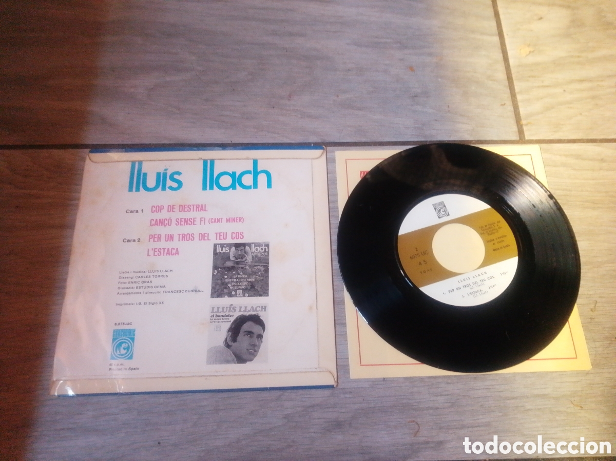 Discos de vinilo: LLUIS LLACH - COP DE DESTRAL - EP - SPAIN - CONCENTRIC - CC - - Foto 2