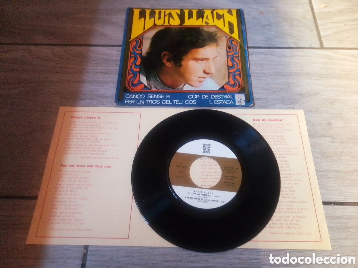 Discos de vinilo: LLUIS LLACH - COP DE DESTRAL - EP - SPAIN - CONCENTRIC - CC - - Foto 1