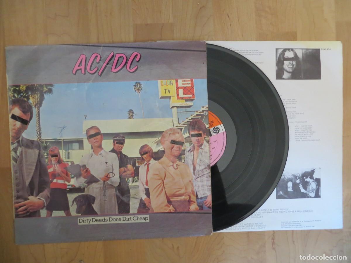 Discos de vinilo: AC/DC - Dirty Deeds Done Dirt Cheap = Trucos Legales Excesivamente Baratos (LP, Album) 1980 SPAIN