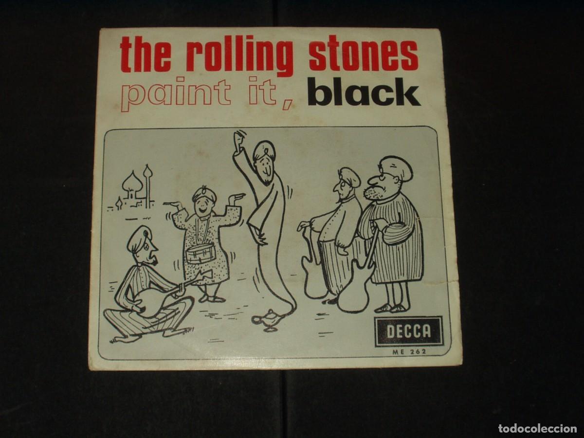 Discos de vinilo: ROLLING STONES SINGLE PAINT IT, BLACK