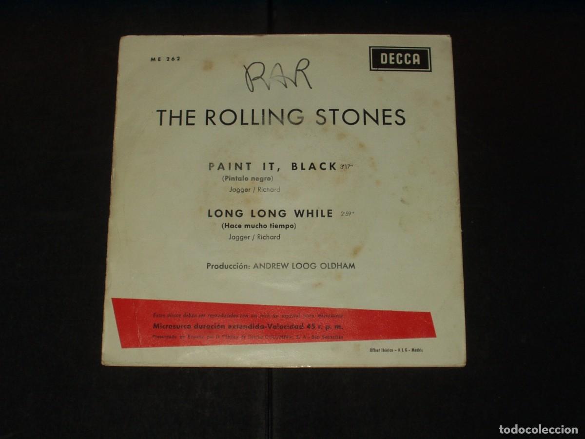 Discos de vinilo: ROLLING STONES SINGLE PAINT IT, BLACK - Foto 2