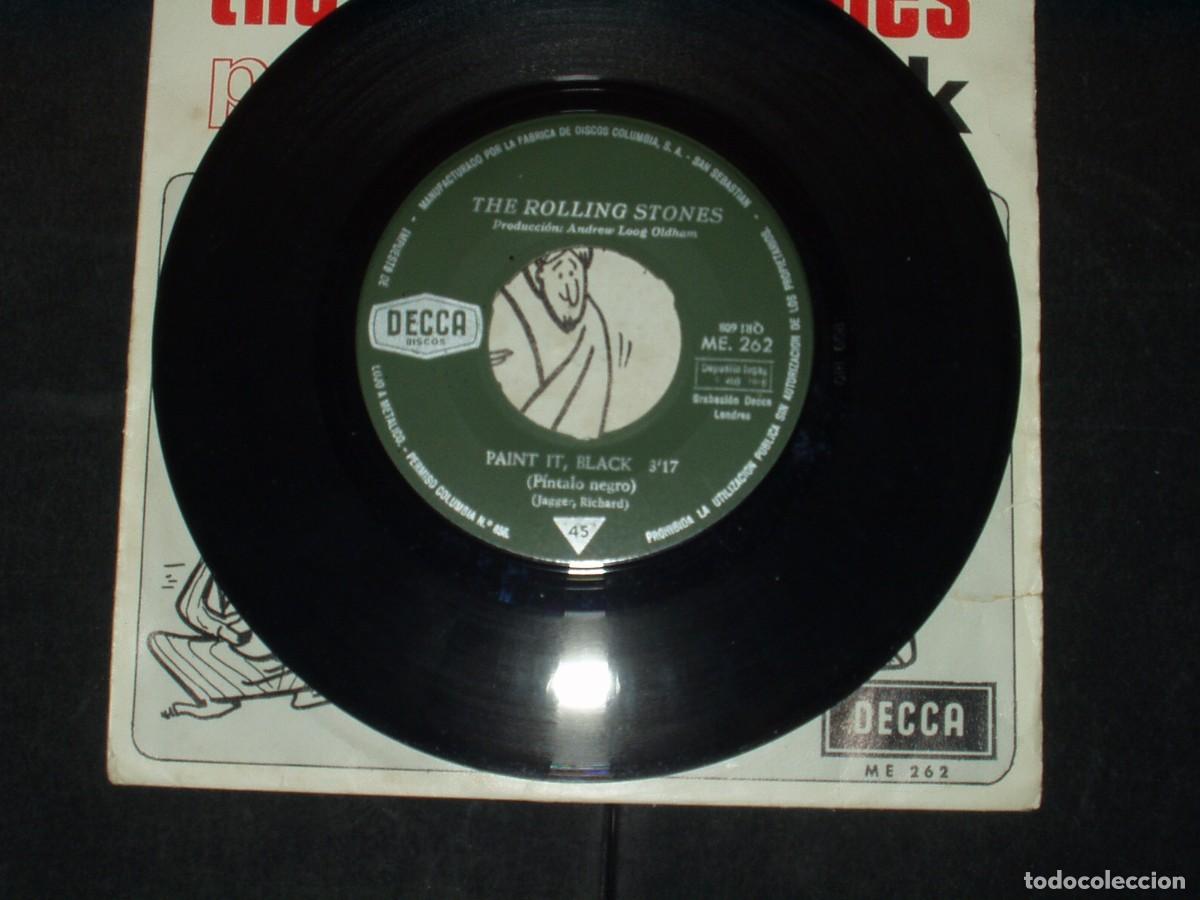Discos de vinilo: ROLLING STONES SINGLE PAINT IT, BLACK - Foto 3