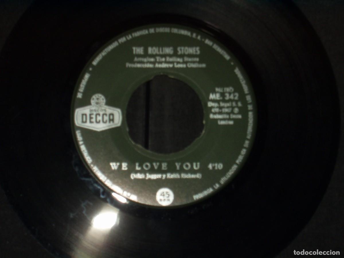 Discos de vinilo: ROLLING STONES SINGLE WE LOVE YOU - Foto 3