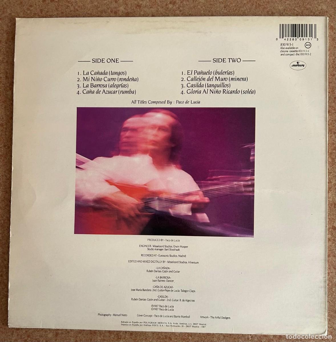 Discos de vinilo: PACO DE LUC&Iacute;A - SIROCO - Foto 2