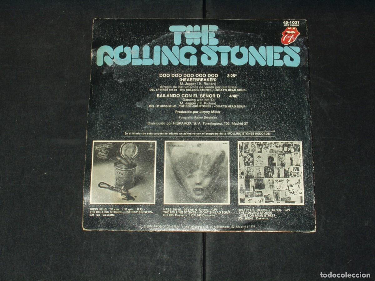 Discos de vinilo: ROLLING STONES SINGLE BAILANDO CON EL SE&Ntilde;OR D. - Foto 2