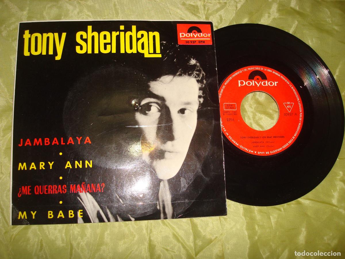 Discos de vinilo: TONY SHERIDAN. JAMBALAYA + 3. EP. POLYDOR, 1964. SPAIN(#)