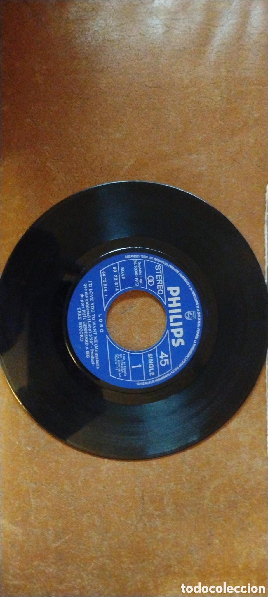 Discos de vinilo: LOBO-I'D LOVE YOU TO WANT ME&bull;AM I TRUE TO MYSELF?-SINGLE-PHILIPS/SPAIN-IBL