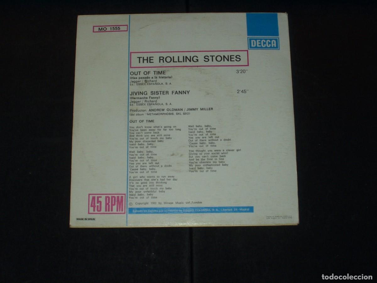 Discos de vinilo: ROLLING STONES SINGLE OUT OF TIME - Foto 2
