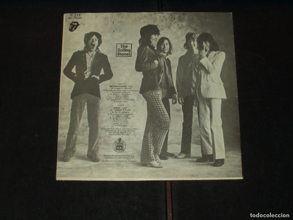 Discos de vinilo: ROLLING STONES SINGLE BROWN SUGAR - Foto 2