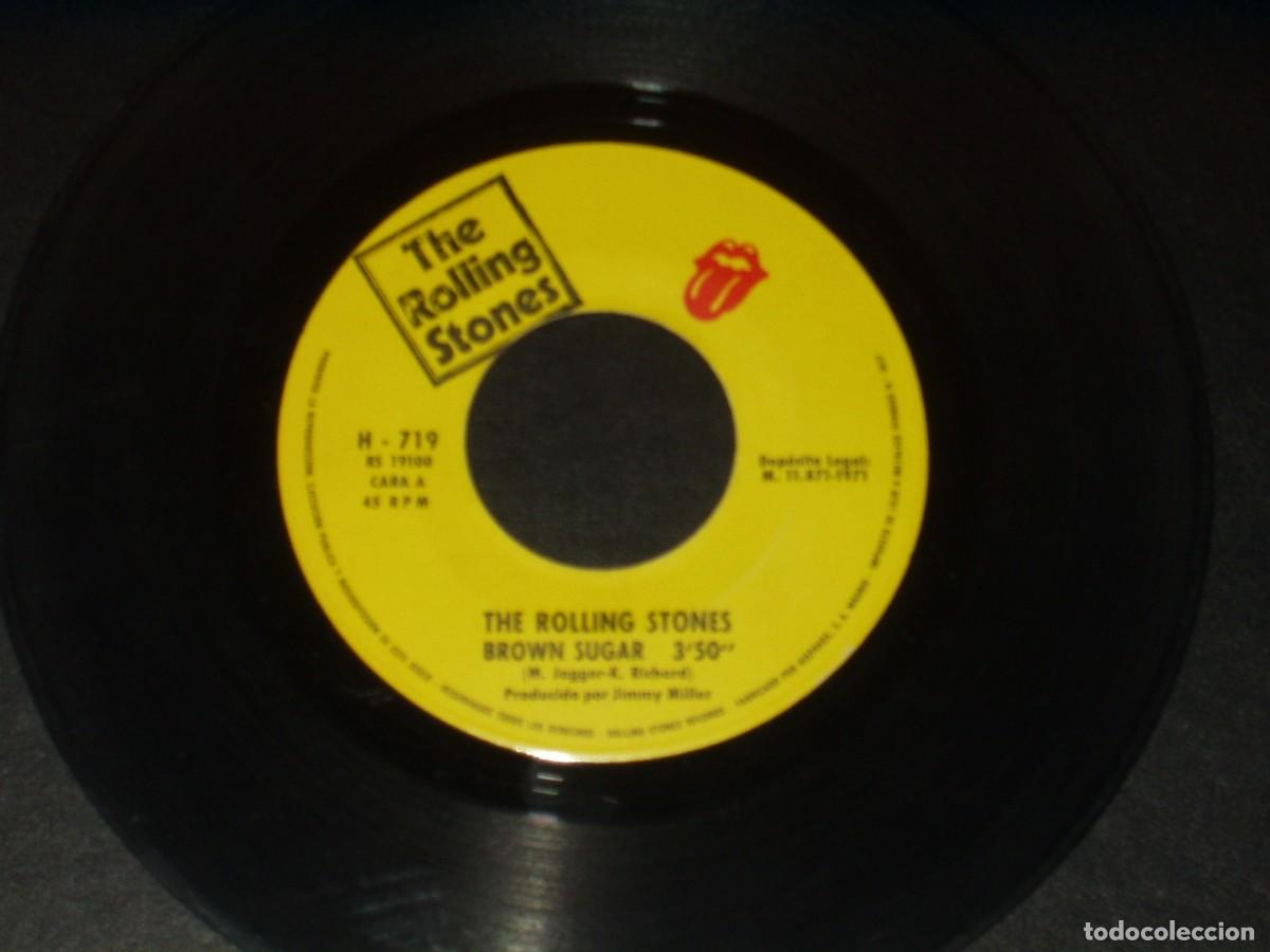 Discos de vinilo: ROLLING STONES SINGLE BROWN SUGAR - Foto 3