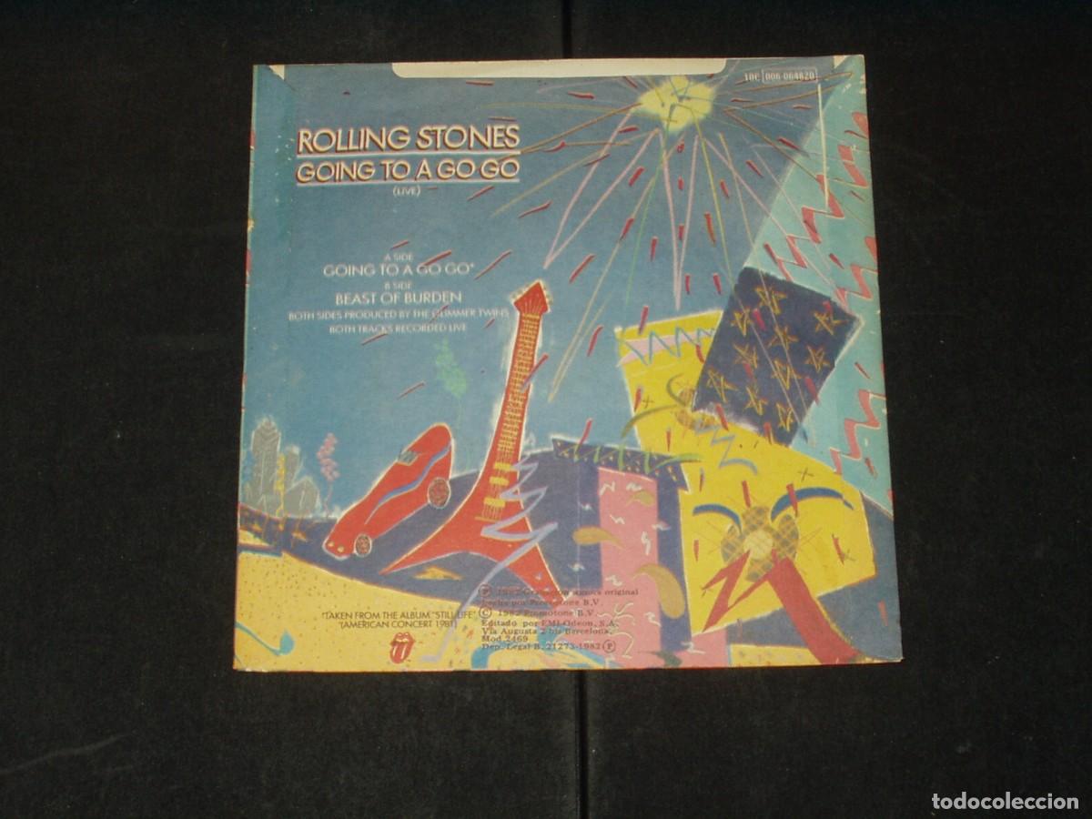Discos de vinilo: ROLLING STONES SINGLE GOING TO A GO GO - Foto 2