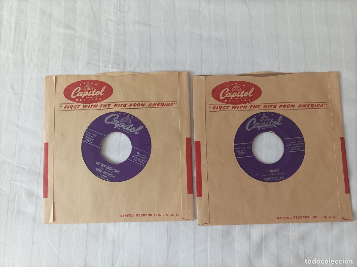 Discos de vinilo: Hank Thompson-Tommy Collins singles USA - Foto 2