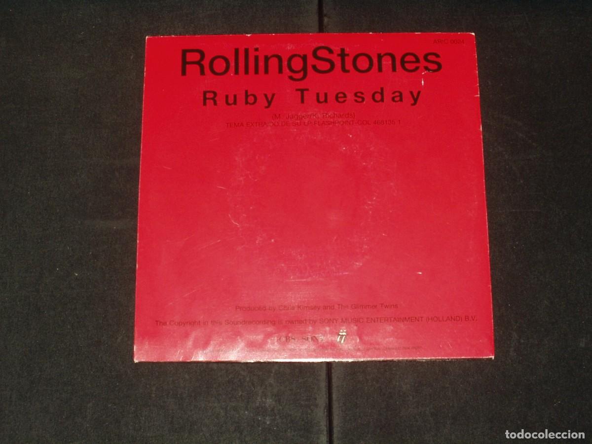 Discos de vinilo: ROLLING STONES SINGLE RUBY TUESDAY PROMOCIONAL - Foto 2