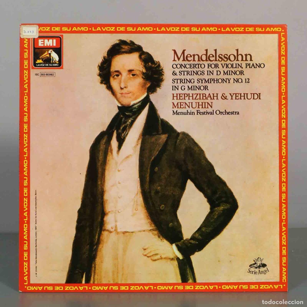 Vinyl-Schallplatten: LP. Mendelssohn: Concerto for Violin, Piano and Strings in D minor / String Symphony No. 12 in G min
