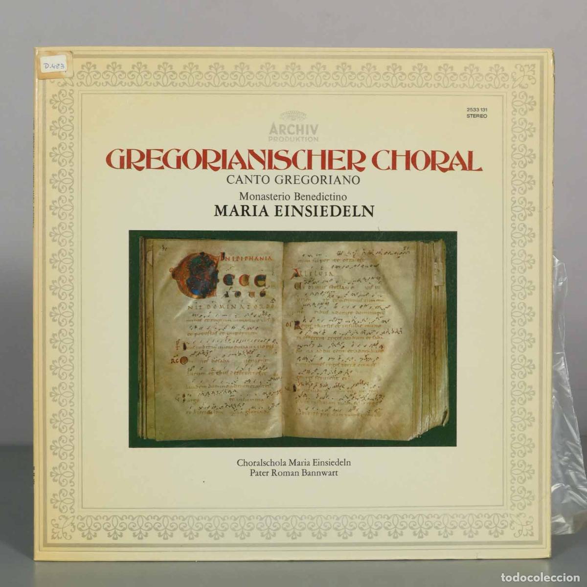Vinyl-Schallplatten: LP. Gregorianischer Choral - Canto Gregoriano - Monasterio Benedictino Maria Einsiedeln - Choralsch
