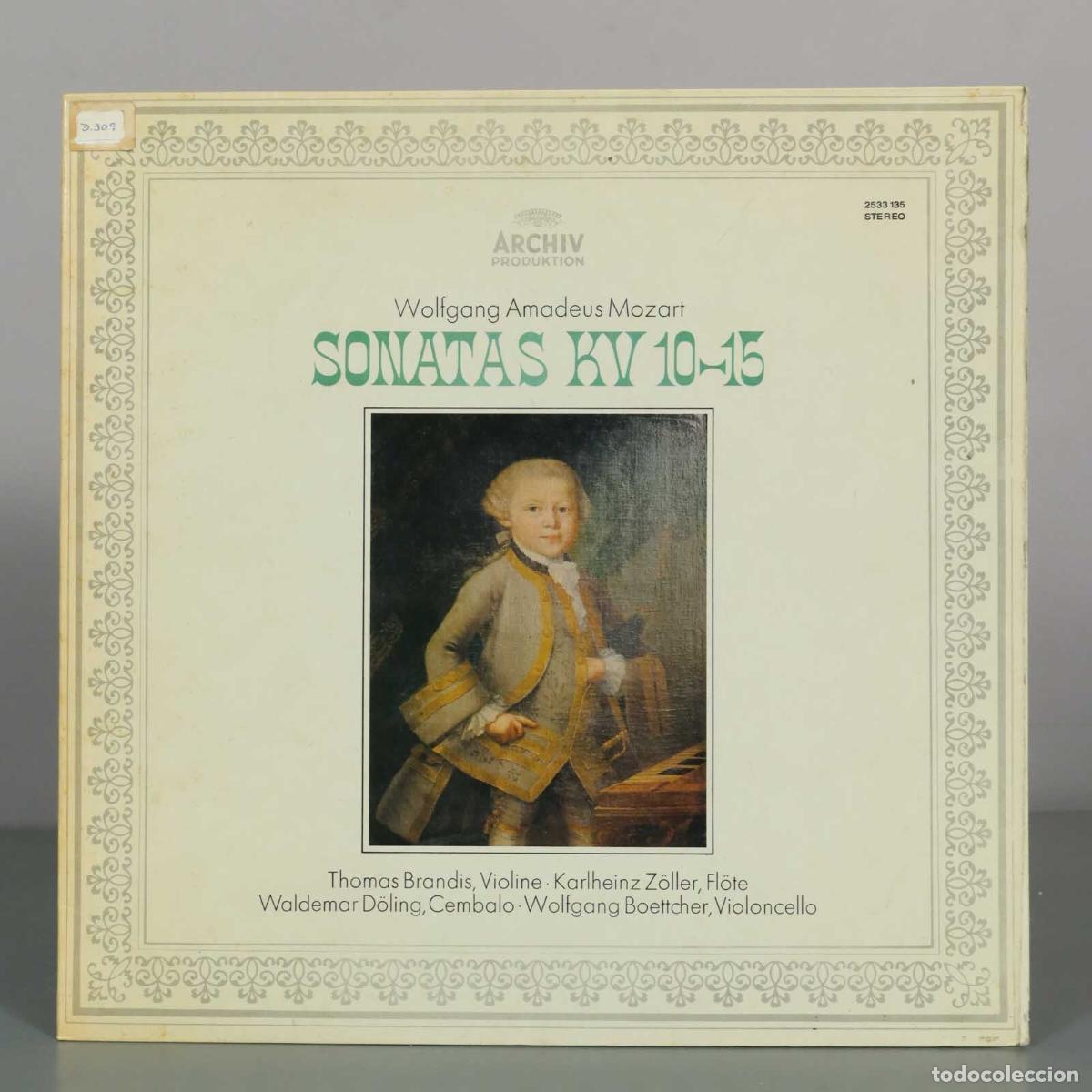 Vinyl-Schallplatten: LP. Sonatas KV 10-15 - Wolfgang Amadeus Mozart - Thomas Brandis, Karlheinz Z&ouml;ller, Waldemar D&ouml;ling,