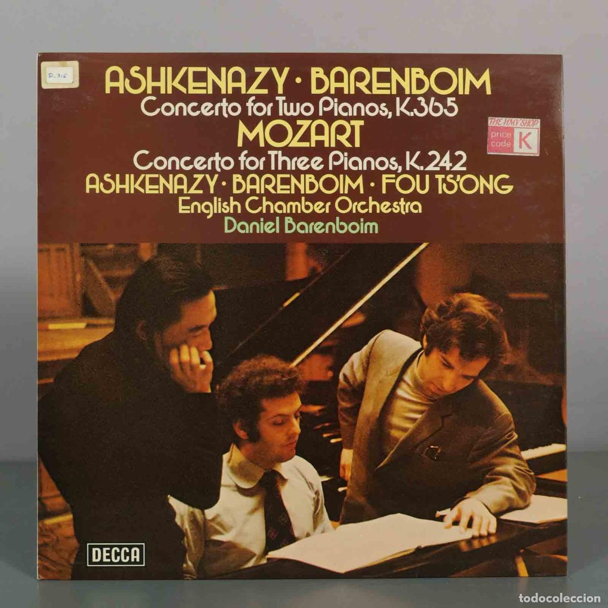Discos de vinilo: LP. Concerto For Two Pianos, K.365, Concerto For Three Pianos, K.242 - Mozart - Vladimir Ashkenazy,