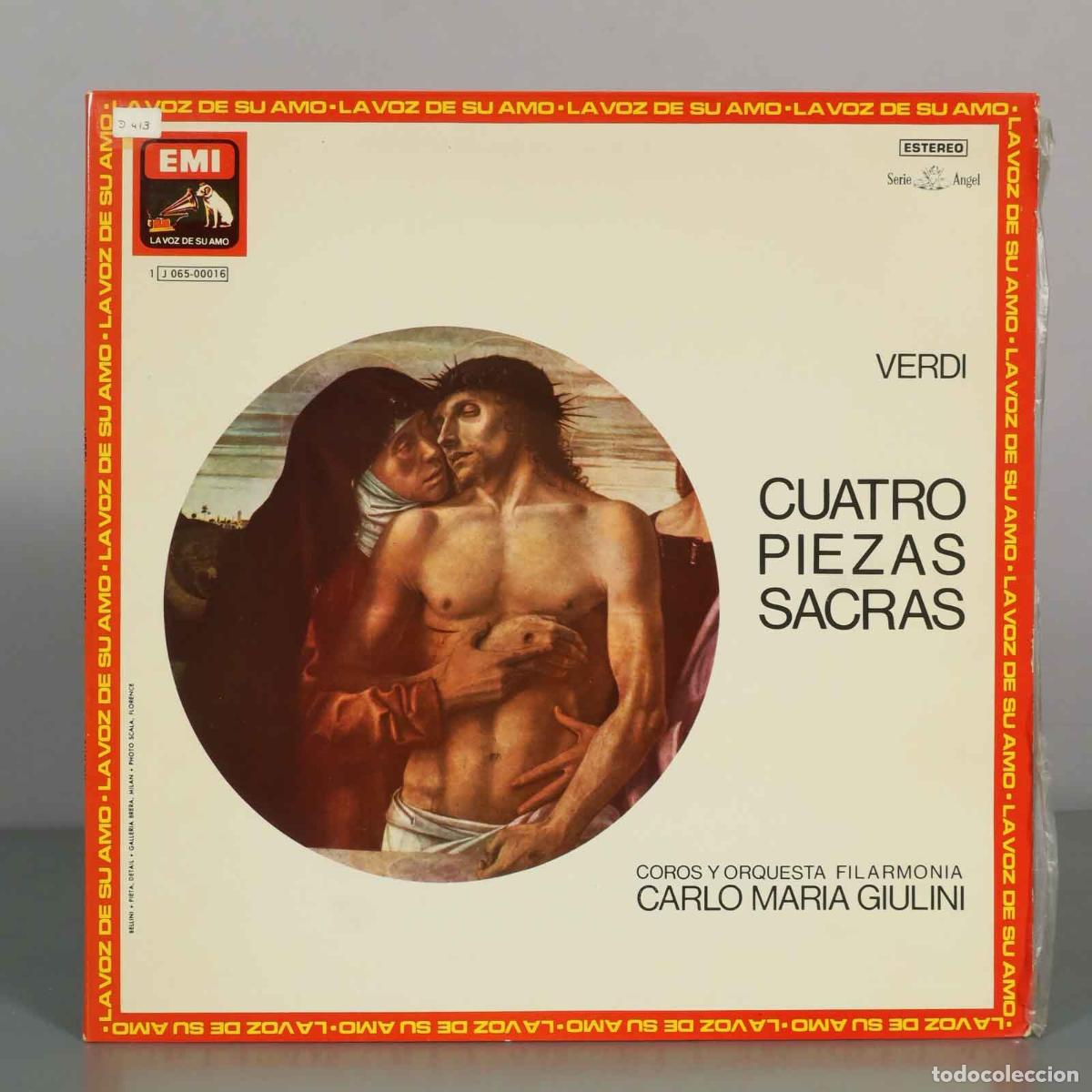 Discos de vinilo: LP. Verdi: Quattro Pezzi Sacri - Carlo Maria Giulini, Philharmonia Orchestra, Philharmonia Chorus