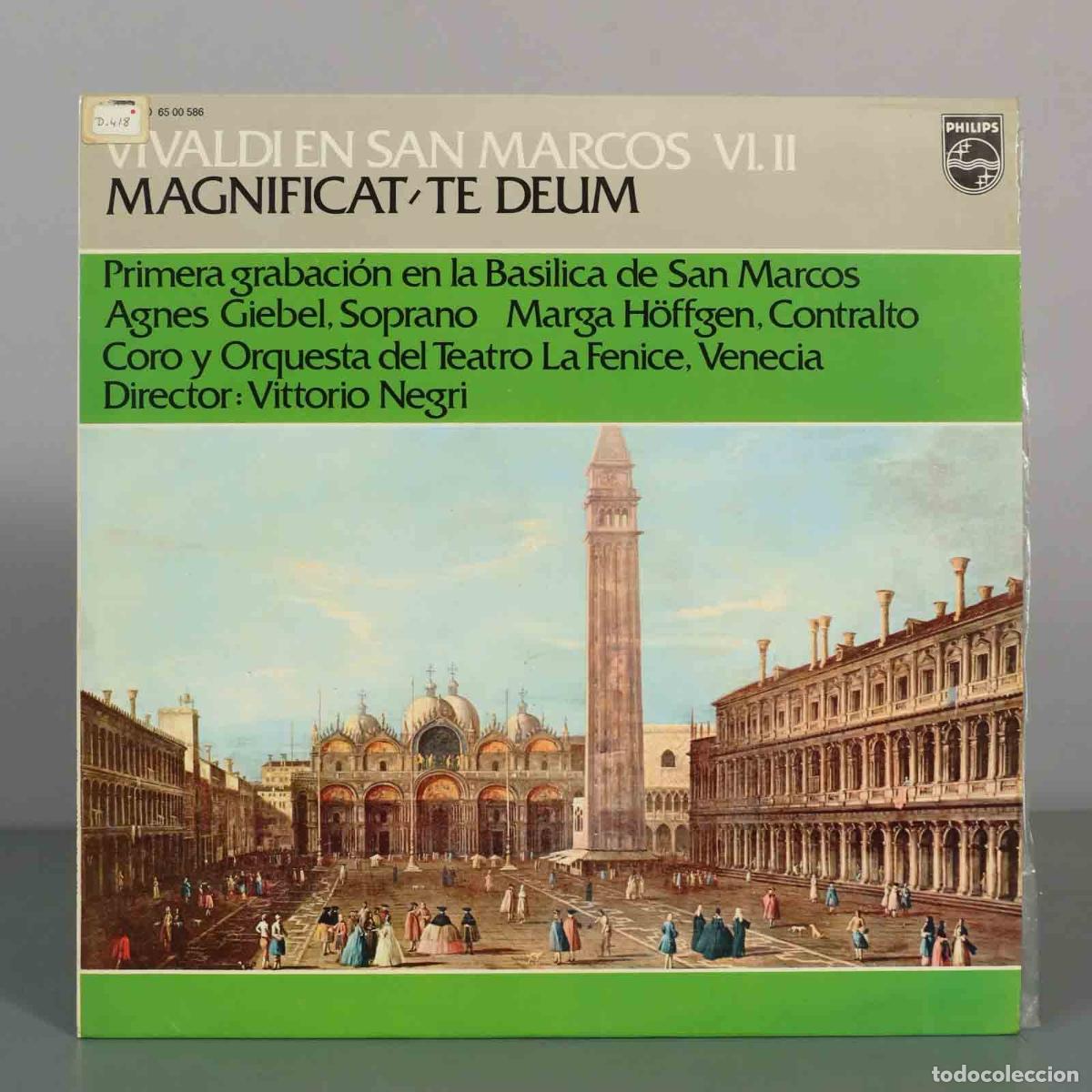Discos de vinilo: LP. Vivaldi In San Marco II - Magnificat / Te Deum - Vittorio Negri, Agnes Giebel, Marga H&ouml;ffgen, C
