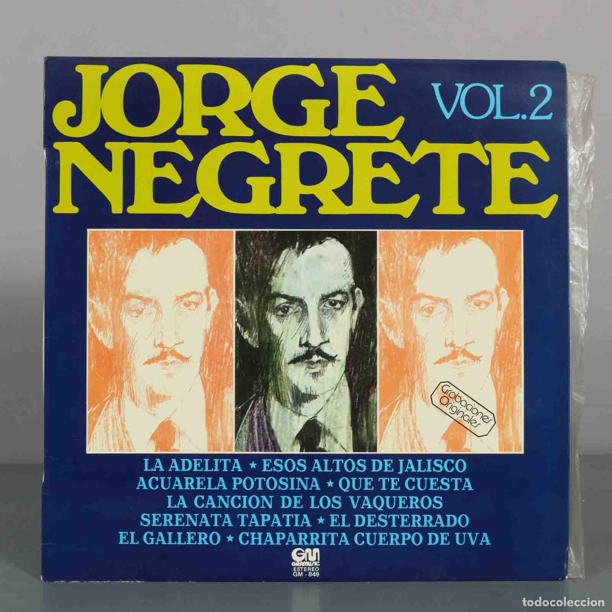Discos de vinilo: LP. Jorge Negrete Vol. 2 - Jorge Negrete