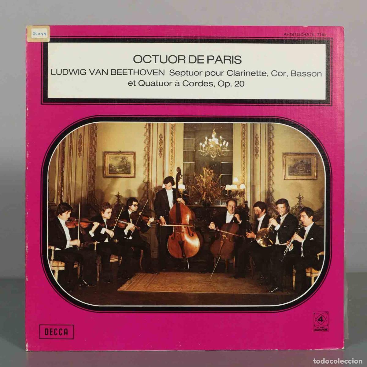 Discos de vinilo: LP. Octuor De Paris, Ludwig Van Beethoven - Septuor Pour Clarinette, Cor, Basson Et Quatuor &Agrave; Corde