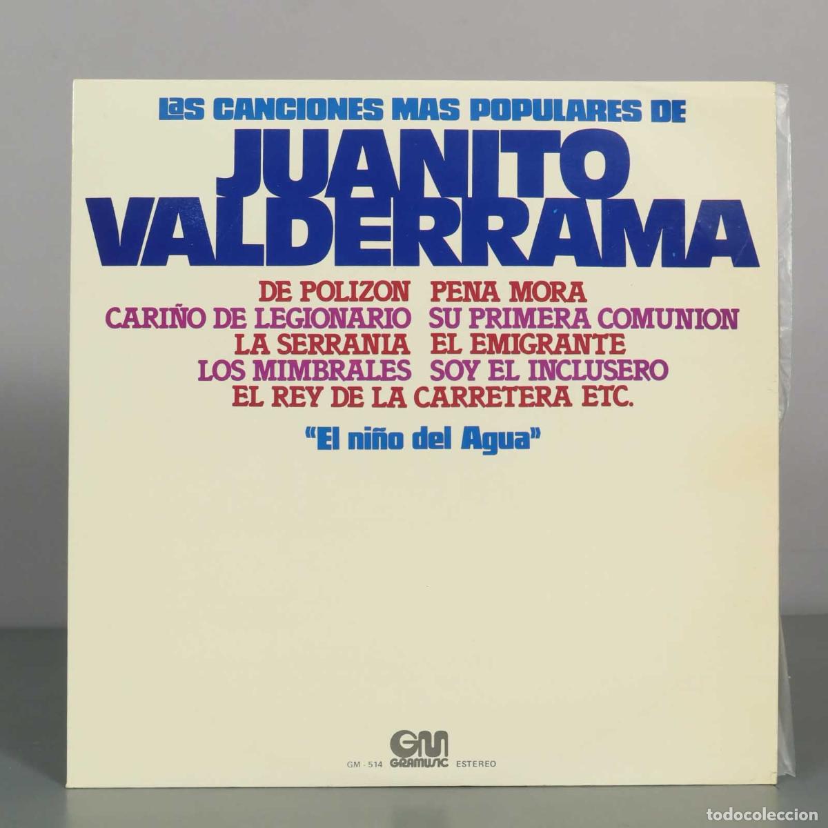 Discos de vinilo: LP. Las Canciones M&aacute;s Populares De Juanito Valderrama - El Ni&ntilde;o Del Agua - Gramusic