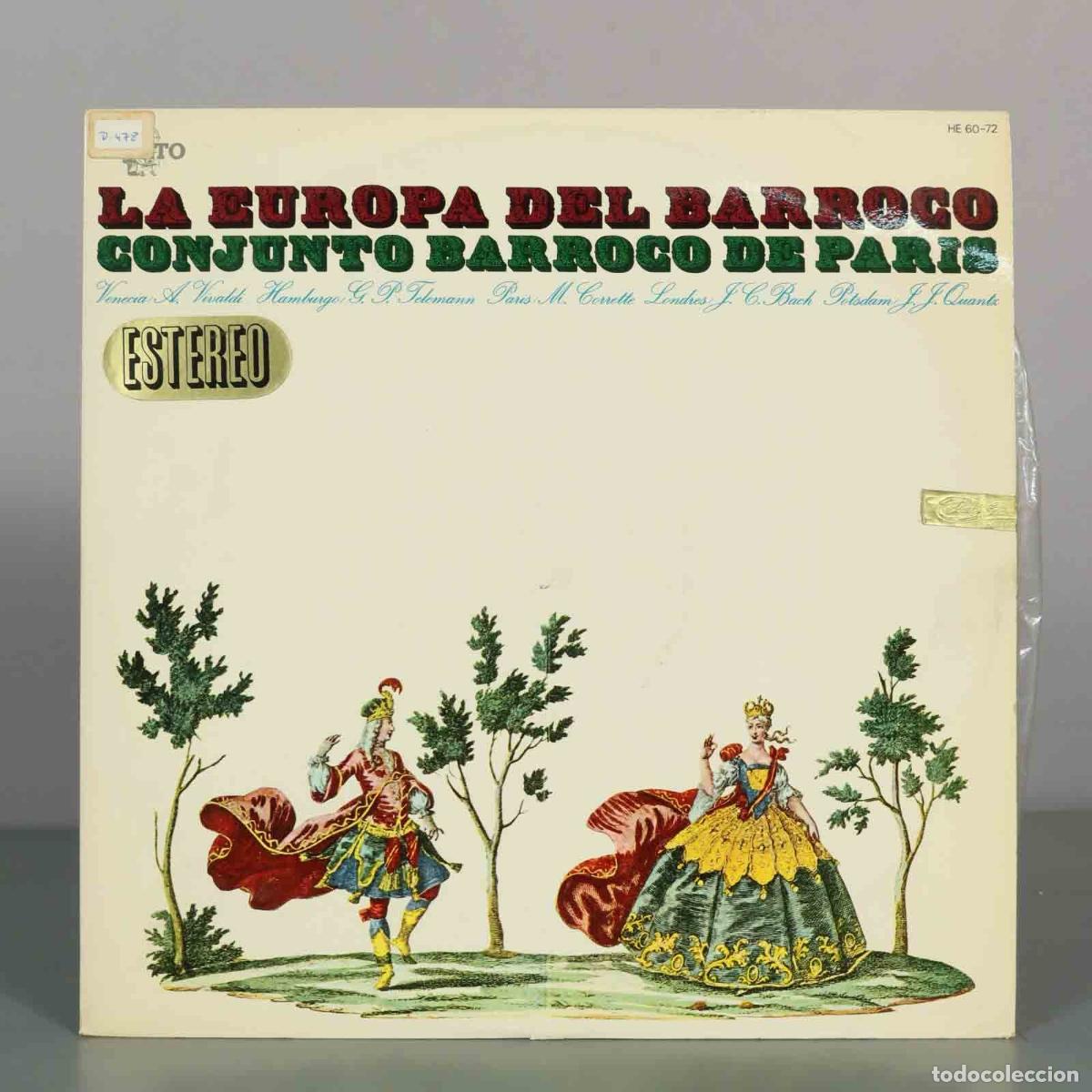 Discos de vinilo: LP. La Europa del Barroco - Conjunto Barroco de Par&iacute;s - Antonio Vivaldi, Georg Philipp Telemann, Mi