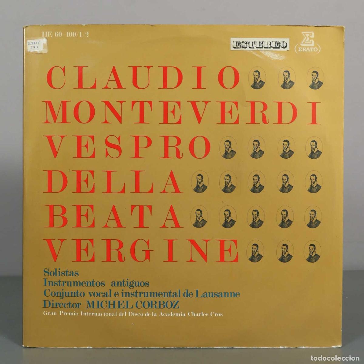 Discos de vinilo: LP. Claudio Monteverdi: Vespro della Beata Vergine - Michel Corboz, Ensemble Vocal and Instrumental